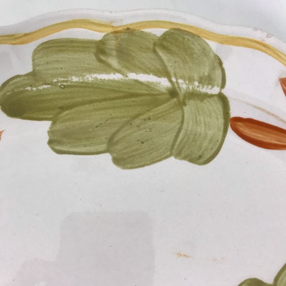 Vintage Hand Painted Oval Serving Plate Majolican - Picture 5 of 8